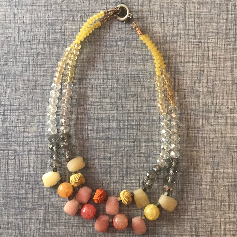Anthropologie ombré necklace